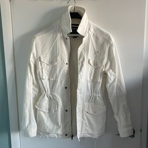 White jean jacket